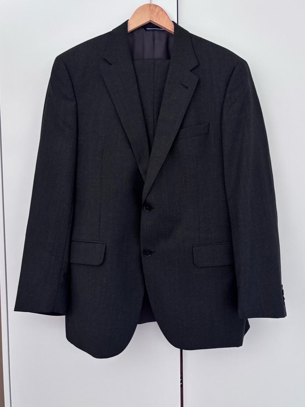 Vintage Taylor Richards & Conger Charcoal 2-Piece Suit Size 42R